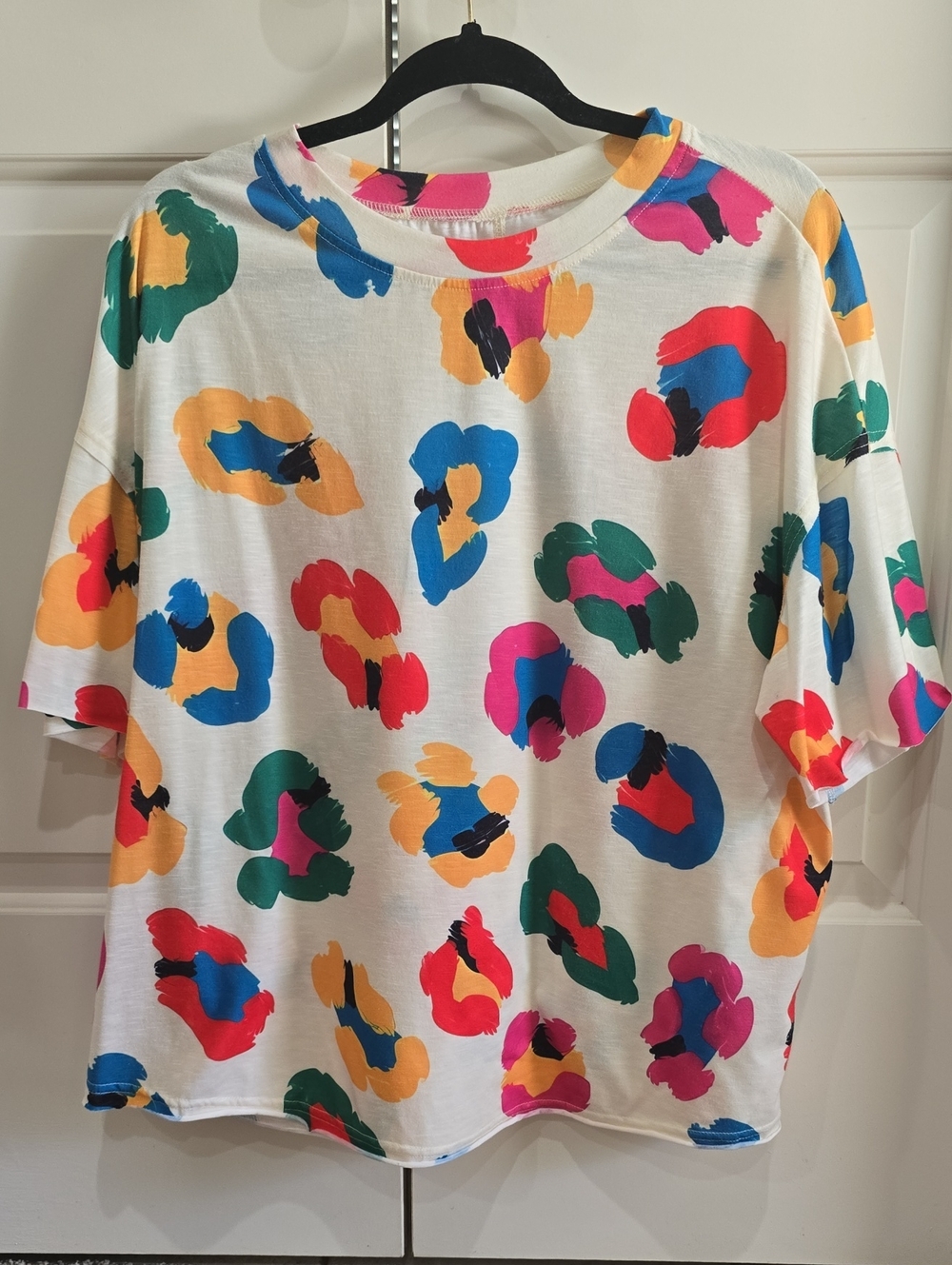 Bright Multicolor Abstract Spot Tee